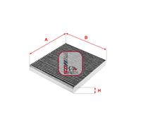 Filtre d'habitacle (filtre à pollen) SOFIMA S4275CA