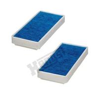 2x Filtre d'habitacle avec effet antibactérien E942LB-2 HENGST FILTER