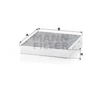 Filtre d'habitacle (filtre à pollen) MANN-FILTER CUK 2559