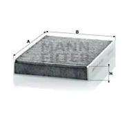 Filtre d'habitacle (filtre à pollen) MANN-FILTER CUK 2433