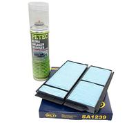 Filtre d'habitacle SA1239 + nettoyant pour climatisation 500 ml PETEC