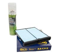 Filtre d'habitacle SA1312 + nettoyant pour climatisation 500 ml PETEC
