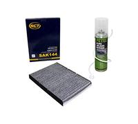 Filtre d'habitacle SAK144 + nettoyant PETEC pour climatisation