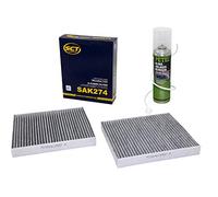 Filtre d'habitacle SAK274 + nettoyant PETEC pour climatisation