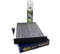 Filtre d'habitacle SAK314 + nettoyant pour climatiseurs 500 ml PETEC