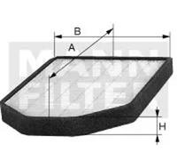 Filtre d'habitacle sous la boîte à gants Filtre à charbon actif CUK 2241-2