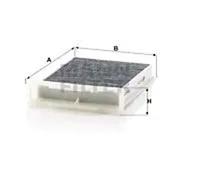 MANN-FILTER CUK 2317 Filtre à air de cabine - VÉHICULE DE TOURISME + UTILITAIRES