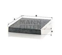 Mann Filter Filtre à air de cabine CUK 2533-2 – véhicules de tourisme et utilitaires