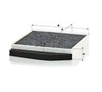 Filtre d'habitacle sous la boîte à gants Filtre à charbon actif CUK 2855/1