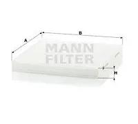 Filtre d'habitacle sous la boîte à gants Filtre à particules CU 2132 MANN-FILTER
