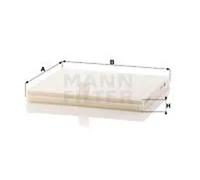 Filtre d'habitacle (filtre à pollen) MANN-FILTER CU 2137