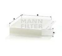 Filtre d'habitacle sous la boîte à gants Filtre à particules CU 2338 MANN-FILTER