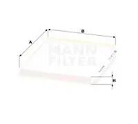MANN-FILTER CU 24 013 Filtre à air de cabine - VÉHICULE DE TOURISME + UTILITAIRES