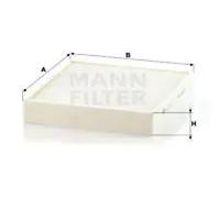 Filtre d'habitacle (filtre à pollen) MANN-FILTER CU 26 010
