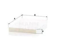 Filtre d'habitacle (filtre à pollen) MANN-FILTER CU 31 003