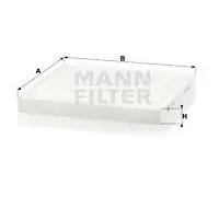 Mann Filter Filtre à air de cabine CU 2544 - Véhicules de tourisme et utilitaires