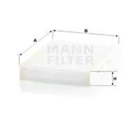 Filtre d'habitacle (filtre à pollen) MANN-FILTER CU 27 009