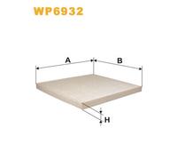 Filtre D'habitacle Standard Wix Filters Wp6932