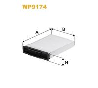 Filtre D'habitacle Standard Wix Filters Wp9174