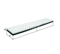 MAHLE LA 1164 Filtre d'habitacle