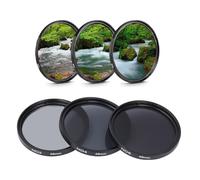 Filtre D'Objectif 3 Pièces ND2 ND4 ND8, Filtre à densité Neutre à Revêtement Multicouche HD avec Pochette D'Objectif, Ensemble de Filtres de Photographie pour Objectif D'appareil