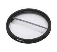 Filtre D'objectif D'appareil Photo 49 Mm, Filtre à Effets Spéciaux Double Demi-Lune, Filtre Diffuseur de Dioptrie Divisée, Effet de Brouillard de Rêve, Accessoires de Prisme de