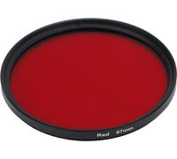 Filtre d'objectif de caméra à filament Full Red Color Optical Glass pour Nikon Lens67mm