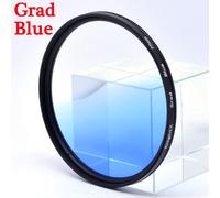 filtre d'objectif de caméra bleu ND,pour canon sony nikon d600 d80 light d3300 49mm 52mm 55mm 58mm 62mm 67mm 72mm 77mm - Type Grad Blue-55mm