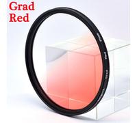 filtre d'objectif de caméra bleu ND,pour canon sony nikon d600 d80 light d3300 49mm 52mm 55mm 58mm 62mm 67mm 72mm 77mm - Type Grad Red-58mm