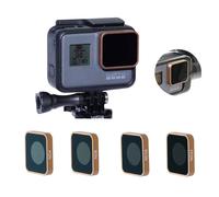 Filtre d'objectif de caméra étanche pour GoPro Fore7,Black 6,5 protecteur d'objectif,caméra d'action,Melon al Density,volontairement 4,volontairement 8,volontairement 16,vol - Type ND4 8 16 32 Gold