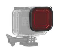 Filtre d'objectif de plongée de caméra, Filtre de Photographie étanche 3 Couleurs en Option pour boîtier de caméra pour 8 Action (Rouge)