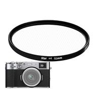 Filtre d'objectif étoile de 52 mm | Objectif pour appareil photo 52 mm, monture filetée portable pour paysages de nuit, étudiants, amateurs, blogueurs, créateurs de contenu