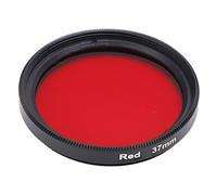 Filtre D'objectif Polychrome de 37 Mm avec Boîte de Rangement, Filtre Rouge/vert/bleu/orange/jaune pour Appareils Photo Reflex, Filtre Coloré pour la Photographie, Accessoires D'appareil(rouge)