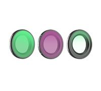 Filtre d'objectif pour DJI Osmo Nano UV/CPL/NDPL/ND - Filtre polarisant HD en verre optique étanche - Filtres multi-couches pour appareil photo Nano (brume noire 1/4 + CPL + ND16)