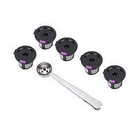 Filtre dosette de café K-Cup réutilisable Capsules de café rechargeables pour 2.0, 1.0 et cafetière carafe MINI PLUS avec cuillère à café