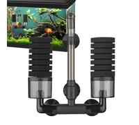 Filtre d'oxygénation d'aquarium - Filtre rotatif bas, cylindre de média bio extensible | Circulation interne Sponge dispositif de filtration de flux d'air réglable, système silencieux facile propre