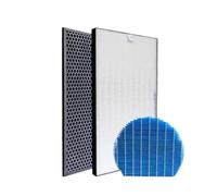 Filtre Empilé Purificateur D'air, Compatible For Sharp KC-D40E-W KC-D50 KC-E50 KC-F50 KC-D40E, Filtre À Charbon Actif 400 * 220 * 27(Set and Humidifying)