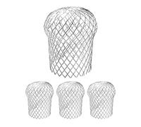 Filtre en aluminium - 4 protections extensibles pour gouttière, anti-rouille | Filtres à feuilles en maille imperméable pour drainage du toit, bloque les feuilles, les débris, la mousse et les