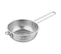 Filtre en maille fine avec poignée - Passoire | pour cuisine en acier inoxydable avec construction robuste et finition vive texture mate pour pâtes, nouilles, salade, cuisine, lavage
