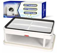 Filtre en mousse avec support pour échangeur de chaleur de sèche-linge avec code original 2977430600 2978600200 pour Beko C00874382 pour Indesit. MONTERAL