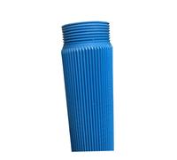 Filtre en PVC Filtre à ailettes Tube de filtration Tube de puits 2" 1m modèle à ailettes Filetage du tube, capuchon de fond inclus