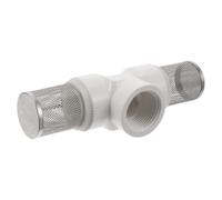 Filtre en T Maille inox, pour Aquarium 1 Pouce Raccord PVC | Crépine Intégrée les Débris et L’Obstruction, Installation Rapide, Connexion Étanche pour Bassin, Tuyauterie et Aquascaping