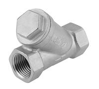 Filtre en Y, DN15 1/2 "Filetage PT Acier inoxydable Filtre de type Y Filtre Filtre de pompe pour eau gaz, 7 × 6 × 2,5 cm