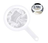 Filtre entonnoir ultra fin en nylon avec poignée, 200 filtres en maille, pour la cuisson, petit tamis à farine avec poignée, pour jus, lait, café, blanc