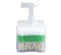 Filtre Éponge pour Aquarium à Air Soufflé, Multi - Couches en Plastique avec Coton et Pierre Filtrante - Filtration Physique et Biochimique Efficace, Facile à Installer pour