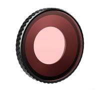 Filtre étanche anti-buée pour DJI Osmo Action 5 Pro et Action 4 pour bague en caoutchouc avec joint de compression, cadre en alliage d'aluminium et lentille acrylique de 2 mm (rouge clair)