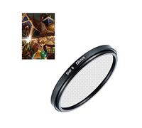 Filtre étoile 62 mm 8 points pour appareil photo sans miroir Panasonic Lumix G9 II avec objectif ASPH Panasonic Lumix G Leica DG Vario-Elmarit 12-60 mm f/2.8-4.0