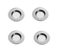 Filtre Evier, 4Pcs Tamis en Acier Inoxydable, Filtre Evier Cuisine, Evier Filtre en Acier Inoxydable, Filtre de Vidange pour Evier, Filtre Anti-Obstruction