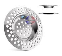 Filtre Évier Cuisine, JaMoonLBV JmL® Marque Française - 3 Pièces Ø 7 CM, Grille en Acier Inoxydable - Filtre à Evier - Crépine Universelle Anti-Bouchon, Tamis Passe-Déchets - Facile à Nettoyer