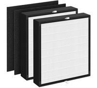 Filtre FF50 compatible avec purificateur A len BreatheSmart FF50 FIT50 FF50-VOC, 2 filtres HEPA 3 en 1 H13 + 2 préfiltres à charbon, par rapport aux pièces FF50, FF50-VOC